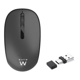 Rato Wireless Silent Click c/ Recetor Combo USB A+C c/ 1000dpi - 8052101433753