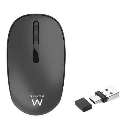 Rato Wireless Silent Click c/ Recetor Combo USB A+C c/ 1000dpi - 8052101433753