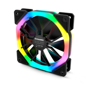 Nox D-Fan Dual Ring Rainbow 120MM RGB - NXHUMMERDFAN