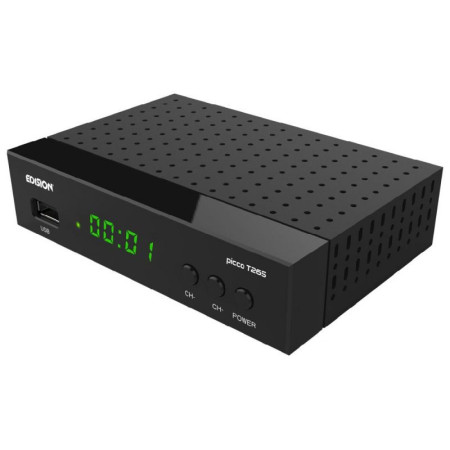 Receptor digital Terreste TDT (DVB-T2 + DVB-C) FullHD H.265 (Scart + HDMI) - Edision PICCO T265+