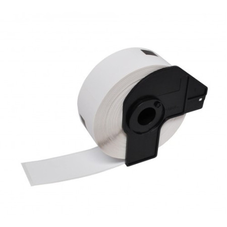 Etiquetas Compatíveis Brother DK11204 17mm x 54mm pré-cortadas Papel térmico