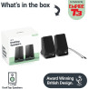 Colunas 2.0 MAJORITY DX10 Altifalantes mini 10 W com cabo USB