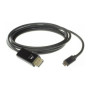 Cabo Type-C p/ DisplayPort M/M 4K@60Hz 1.8M