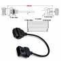 Cabo diagnostico compativel Opel 10 Pin a 16 Pin OBDII – DRTECHPARTS