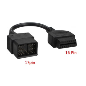 Cabo compatível Toyota 17Pin a OBD2 16 Pin