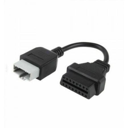 Cabo diagnostico compatível Honda adaptador 5Pin OBD1 a 16Pin OBD2