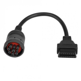 Cabo compatível J1939 adaptador de 9Pin a OBD2 16Pin
