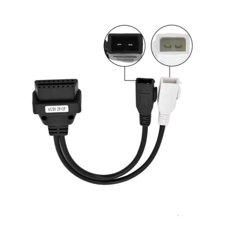Cabo compatível VAG Audi VW Skoda 2P + 2P para 16Pin OBDII