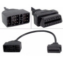 Cabo compatível Toyota 22pin OBDI a 16 Pins OBDII – DRTECHPARTS