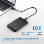 Caixa Externa Type-C USB 5Gbps USB-C 2.5" SATA screwless