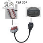 Conversor Psa 30 Pin para Obd a Obd2 Citroen Peugeot 106 206 306 406