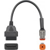 Cabo compatível Harley Davidson Obd 6 Pinos adaptador ObdII 16 Pinos