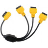 Cabo OBD2 Splitter Y 1 a 3 Autool