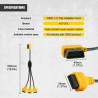 Cabo OBD2 Splitter Y 1 a 3 Autool