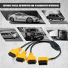 Cabo OBD2 Splitter Y 1 a 3 Autool